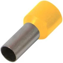 КАБЕЛЕН НАКРАЙНИК, ИЗОЛИРАН, ВТУЛКОВ, 2.5 MM2, ЖЪЛТ, E.TERMINAL.STAND.E2508.YELLOW, E.NEXT