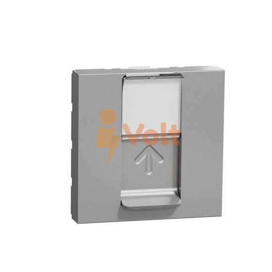 КОМПЮТЪРНА РОЗЕТКА RJ45 NEW UNICA, СКРИТ МОНТАЖ, АЛУМИНИЙ, NU341130, SCHNEIDER ELECTRIC