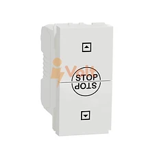 БУТОН ЗА ЩОРИ, ЦВЯТ БЯЛ, NU310818SC, SCHNEIDER ELECTRIC