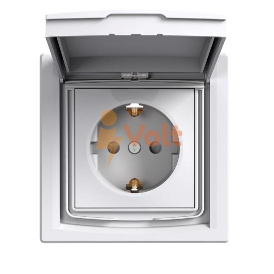 КОНТАКТ ШУКО ASFORA, IP44, СКРИТ МОНТАЖ, БЯЛ, EPH3100321, SCHNEIDER ELECTRIC