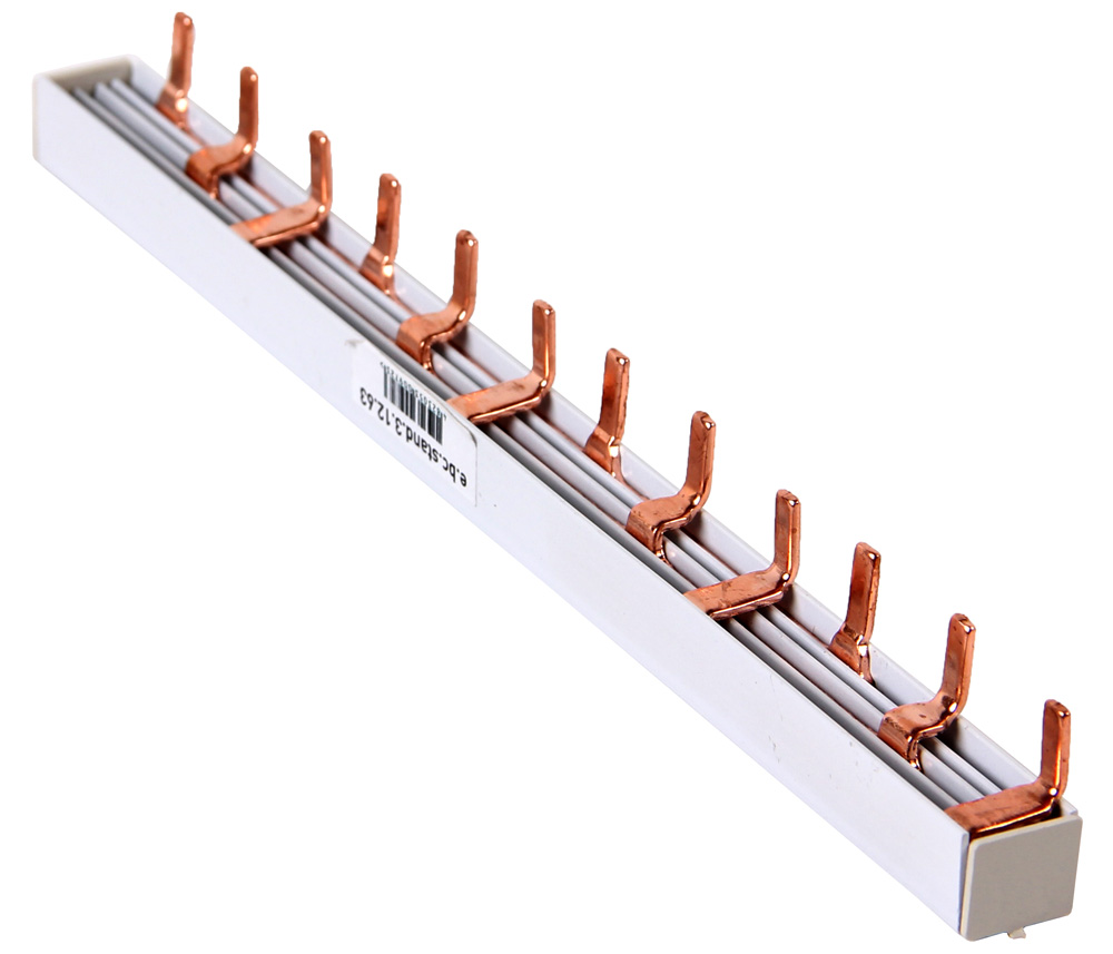 ЗАХРАНВАЩ ГРЕБЕН 3P, 63 A, 3X18 МОДУЛА, E.BC.STAND.3.63, E.NEXT