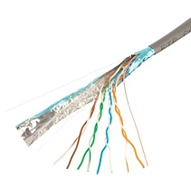 КАБЕЛ LAN FTP CAT5E 4X2X0.5 MM2, 24 AWG, МЕДЕН