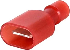 МЪЖКИ КАБЕЛЕН НАКРАЙНИК - СЪЕДИНИТЕЛ, 6.35 MM (100БР.) 0.5-1.5, ИЗОЛИРАН, ЧЕРВЕН, СЕРИЯ FN, (FN.M.0.5.1.5), E.TERMINAL.STAND.MDFN1.25.250.RED, E.NEXT