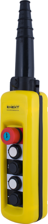 ТЕЛФЕРНО УПРАВЛЕНИЕ С 4 БУТОНА + STOP СЪС ЗАКЛЮЧВАНЕ 4NO+1NC, E.CS.STAND.XAC.A.4713K, E.NEXT