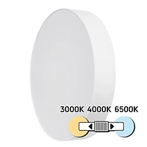 LED CCT ПЛАФОНИЕРА, БЯЛА, 36 W, 3000 K/4000 K/6500 K, 220-240 V AC, КРЪГ, IP20, ULTRALUX