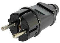 БИТОВ ЩЕПСЕЛ ШУКО, 16 A, ПРАВ, ЧЕРЕН, E.PLUG.STRAIGHT.004.16, E.NEXT