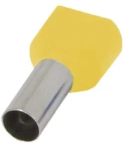 КАБЕЛЕН НАКРАЙНИК 2X1.5 MM2 (100БР.), ИЗОЛИРАН, ВТУЛКОВ, ЧЕРВЕН, ЖЪЛТ, E.TERMINAL.STAND.TE.2.1.5.YELLOW, E.NEXT