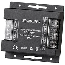 УСИЛВАТЕЛ ЗА RGBW LED ЛЕНТА, 4X8 A, 384 W (12 V), 12-24 V DC, ULTRALUX