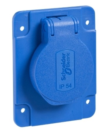 ИНДУСТРИАЛЕН КОНТАКТ ЗА ТАБЛО MUREVA PK, 16 A, 2P+E, 230 V AC, IP54, SCHNEIDER ELECTRIC