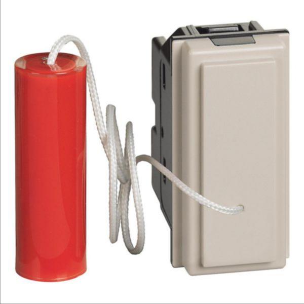 БУТОН С ВЪЖЕ LIVING NOW, 10 A, 250 V AC, 1P (NO), СКРИТ МОНТАЖ, КРЕМ, BTICINO