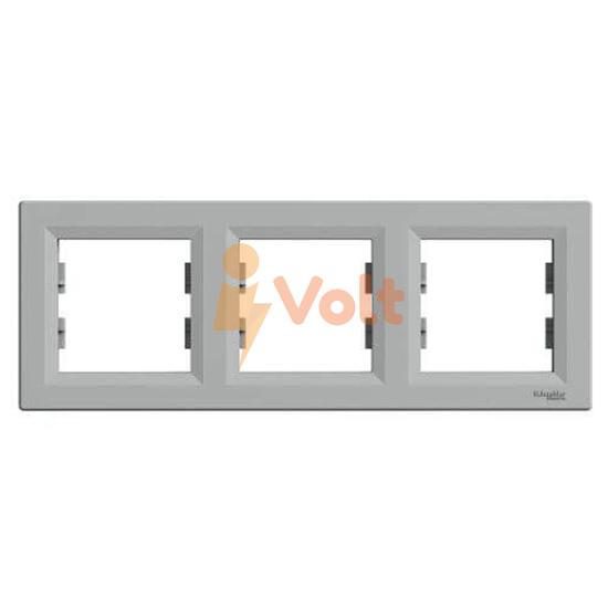 ДЕКОРАТИВНА РАМКА ASFORA, ТРОЙНА, АЛУМИНИЙ, EPH5800361, SCHNEIDER ELECTRIC