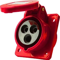 ИНДУСТРИАЛЕН КОНТАКТ ЗА ТАБЛО, 3P, 220 V, 16 A, E.SOCKET.PRO.3.16.WALL, E.NEXT
