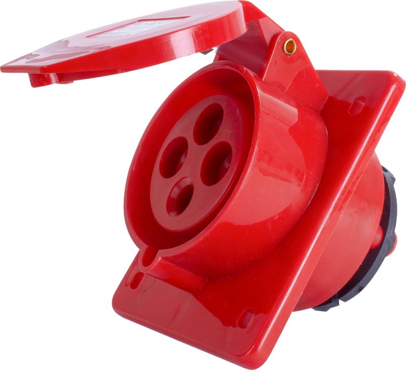 ИНДУСТРИАЛЕН КОНТАКТ ЗА ТАБЛО E.SOCKET.PRO, 32 A, 3P+E, 400 V AC, E.SOCKET.PRO.4.32.WALL, E.NEXT