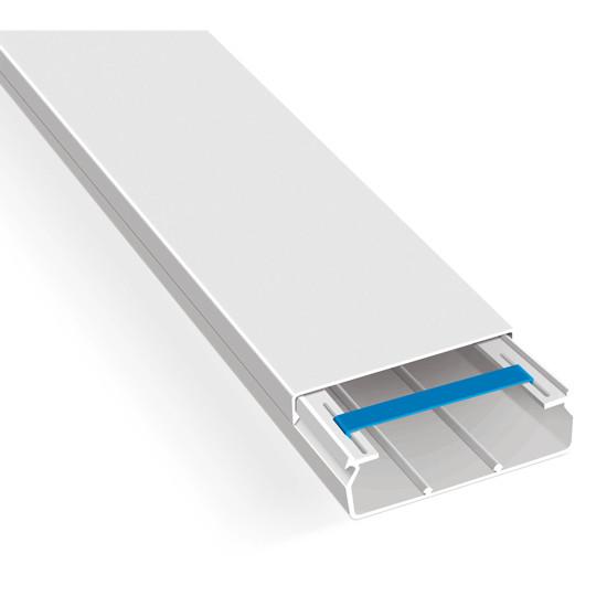 КАБЕЛЕН КАНАЛ 100X40 MM /Ш Х В/, EKO, ЦВЯТ БЯЛ, 2 M, MUTLUSAN
