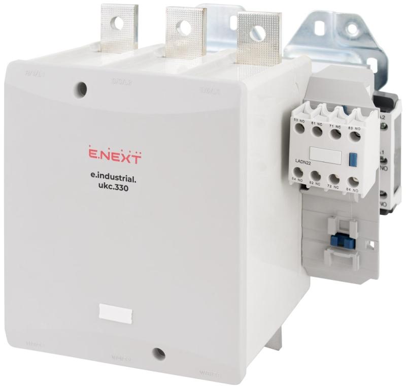 КОНТАКТОР E.INDUSTRIAL.UKC, 3P, 330 A, 230 V AC, 1NO, E.INDUSTRIAL.UKC.330.230, E.NEXT
