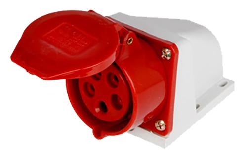 ИНДУСТРИАЛЕН КОНТАКТ ЗА СТЕНА E.SOCKET.PRO, 32 A, 3P+N+E, 400 V AC, E.SOCKET.PRO.5.32, E.NEXT