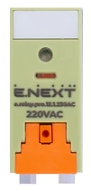 МЕЖДИННО РЕЛЕ, 12 A, 1 ГРУПА КОНТАКТИ, БОБИНА 230 V AC, E.RELAY.PRO.12.1.230AC, E.NEXT