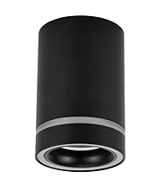 ТЯЛО ЗА ОТКРИТ МОНТАЖ НА LED МОДУЛ, КРЪГ, СТАЦИОНАРНО, ЧЕРНО, IP20, ULTRALUX