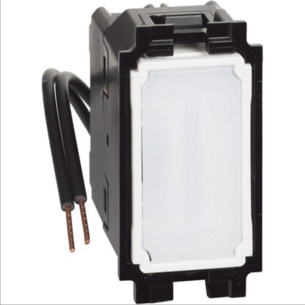 КРЪСТАТ КЛЮЧ LIVING NOW, 10 AX, С ИНДИКАТОР, 1P, 250 V AC, СЪС СИН LED, 1 МОДУЛ, СКРИТ МОНТАЖ, BTICINO