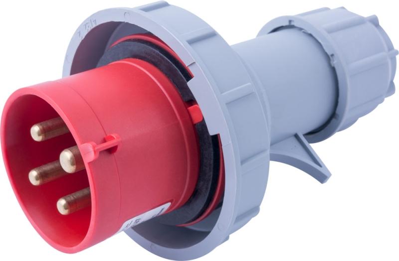 ИНДУСТРИАЛЕН ПОДВИЖЕН ЩЕПСЕЛ E.PLUG, 32 A, 3P+E, 400 V AC, IP67, E.PLUG.024.32.67, E.NEXT