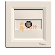 РОЗЕТКА ASFORA TV 1DB, КРАЙНА, ЦВЯТ КРЕМ, EPH3200123, SCHNEIDER ELECTRIC
