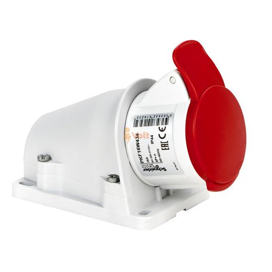 ИНДУСТРИАЛЕН КОНТАКТ ЗА СТЕНА MUREVA PK, 16 A, 3P+E, 400 V AC, IP44, PKF16W434, SCHNEIDER ELECTRIC