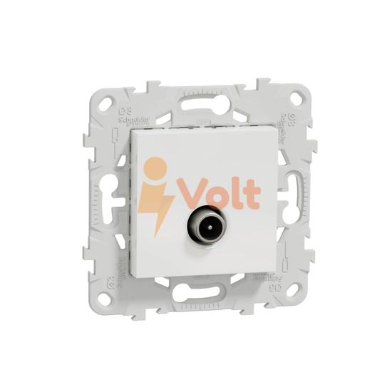 КОМПЮТЪРНА РОЗЕТКА RJ45 NEW UNICA, СКРИТ МОНТАЖ, БЯЛ, NU541118, SCHNEIDER ELECTRIC