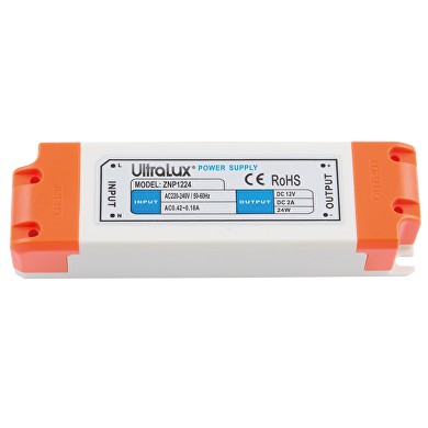 ЗАХРАНВАНЕ, СТАБИЛИЗИРАНО, 12 V DC, 24 W, IP20, ULTRALUX