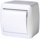 ЕДНОПОЛЮСЕН КЛЮЧ E.AQUA, IP44, ОТКРИТ МОНТАЖ, БЯЛ, E.AQUA.1111.GR, E.NEXT