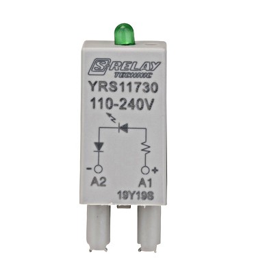 ЗЕЛЕН LED МОДУЛ, 110-240 V AC, ЗА RS ЦОКЪЛ, SCHRACK