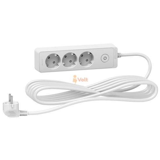 РАЗКЛОНИТЕЛ С КЛЮЧ, 3 ГНЕЗДА, 5 M КАБЕЛ, БЯЛ, ST9435W, SCHNEIDER ELECTRIC