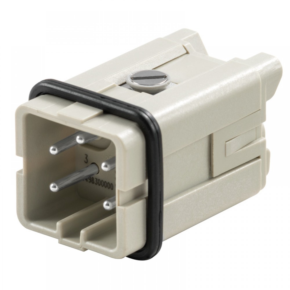 КОНТАКТНО ТЯЛО HDC HA 4 MS МЪЖКО ЗА СИЛОВ КУПЛУНГ, МОДЕЛ HA, 4P, 2.5 MM2, 16 A, 400 V, ВИНТОВА ВРЪЗКА, WEIDMULLER