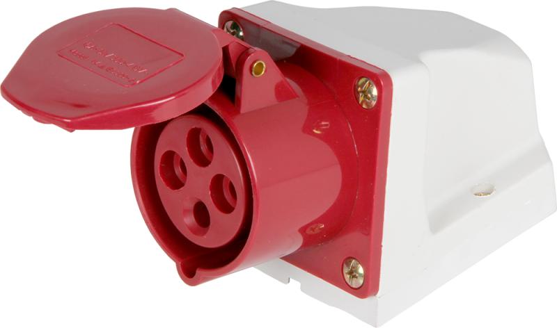 ИНДУСТРИАЛЕН КОНТАКТ ЗА СТЕНА E.SOCKET.PRO, 32 A, 3P+E, 400 V AC, E.SOCKET.PRO.4.32, E.NEXT