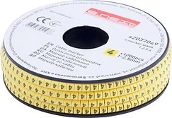 КАБЕЛНА МАРКИРОВКА, 1-2.5 MM2, “4“, 1000 БР, E.MARKER.STAND.1.2.5.4, E.NEXT