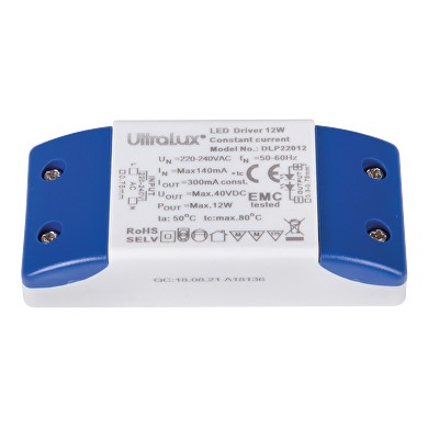 ДРАЙВЕР, НЕДИМИРАЩ ЗА LED ОСВЕТЛЕНИЕ, 12 W/300 MA DC, ULTRALUX