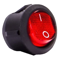 ПРЕВКЛЮЧВАТЕЛ КЛАВИШЕН КРЪГЪЛ 3 PIN, OFF/ON, С ПОДСВЕТКА, E.SWITCH.KEY.01, E.NEXT