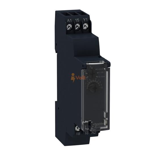 ВРЕМЕРЕЛЕ ZELIO TIME, ФУНКЦИЯ A; AT, 0.1 S-100 H, 8 A, 24-240 V AC, 1CO, RE17RAMU, SCHNEIDER ELECTRIC