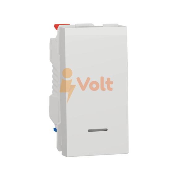 ДЕВИАТОРЕН КЛЮЧ NEW UNICA, С ИНДИКАЦИЯ, СКРИТ МОНТАЖ, БЯЛ, NU310318S, SCHNEIDER ELECTRIC