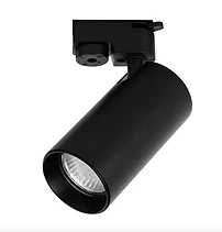 ТЯЛО ЗА РЕЛСОВ МОНТАЖ, ДВУПРОВОДНО, GU10, 220-240 V AC, IP20, ЧЕРНО, ULTRALUX