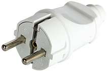 БИТОВ ЩЕПСЕЛ ШУКО, 16 A, ПРАВ, БЯЛ, E.PLUG.STRAIGHT.003.16, E.NEXT