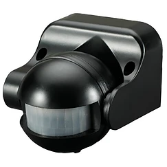СЕНЗОР ЗА ДВИЖЕНИЕ ЗА ВЪНШЕН МОНТАЖ, ЧЕРЕН, ULTRALUX
