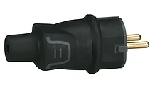 ЩЕПСЕЛ 2P+E 16 A С КАБЕЛ НАЗАД IP44 ЧЕРЕН - HELIUM 50342, LEGRAND