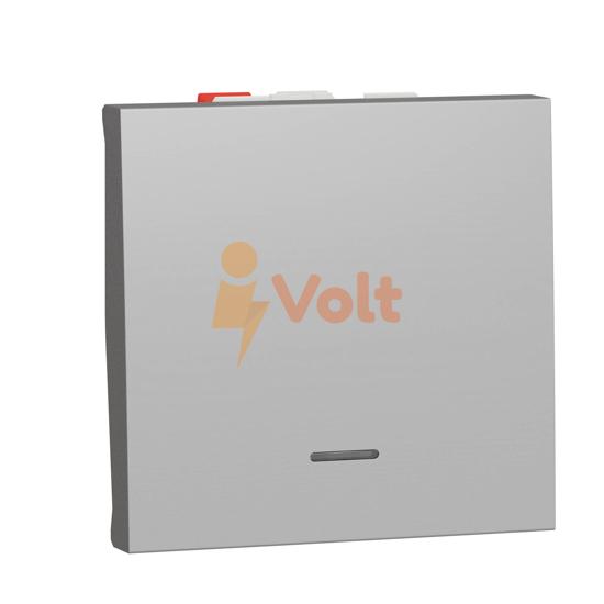 ДЕВИАТОРЕН КЛЮЧ NEW UNICA, С ИНДИКАЦИЯ, СКРИТ МОНТАЖ, АЛУМИНИЙ, NU320330S, SCHNEIDER ELECTRIC
