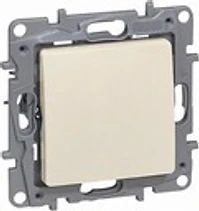КЛЮЧ ЕДНОПОЛЮСЕН 10 A КРЕМ, СЕРИЯ NILOE, 764600, LEGRAND