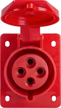 ИНДУСТРИАЛЕН КОНТАКТ ЗА ТАБЛО E.SOCKET.PRO, 32 A, 3P+E, 400 V AC, E.SOCKET.PRO.4.32.WALL, E.NEXT