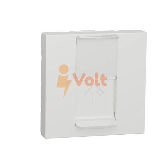 КОМПЮТЪРНА РОЗЕТКА RJ45 NEW UNICA, СКРИТ МОНТАЖ, БЯЛ, NU341118, SCHNEIDER ELECTRIC