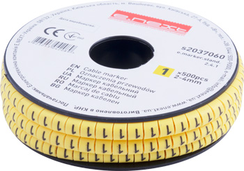 КАБЕЛНА МАРКИРОВКА, 2-4 MM2, “2“, 500 БР, E.MARKER.STAND.2.4.2, E.NEXT