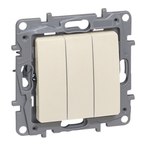 ТРОЕН КЛЮЧ NILOE, 10 A, СКРИТ МОНТАЖ, КРЕМ, 764603, LEGRAND
