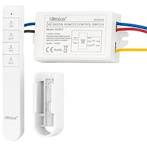 ДВУКАНАЛЕН КЛЮЧ С RF ДИСТАНЦИОННО УПРАВЛЕНИЕ 220 V AC, ULTRALUX