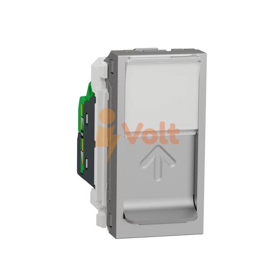 КОМПЮТЪРНА РОЗЕТКА RJ45 NEW UNICA, СКРИТ МОНТАЖ, АЛУМИНИЙ, NU341030, SCHNEIDER ELECTRIC